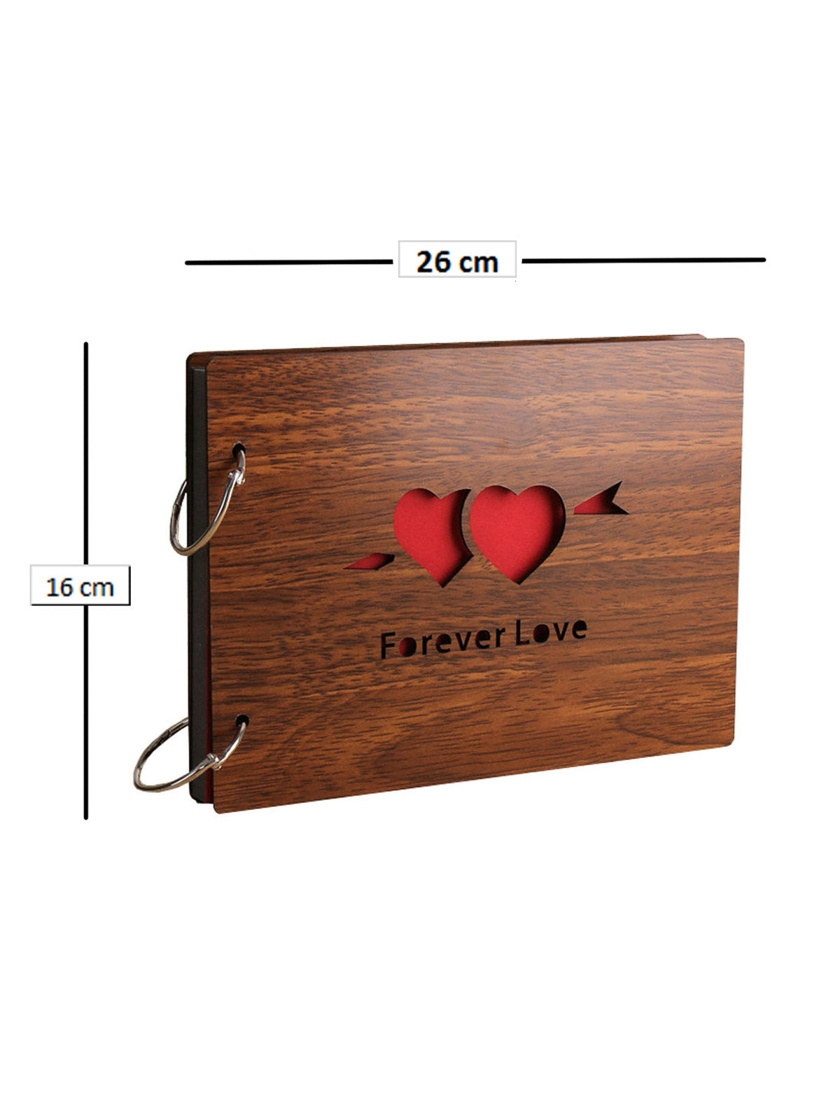 Wooden 'Forever Love' Photo Album For Gifting & Memories