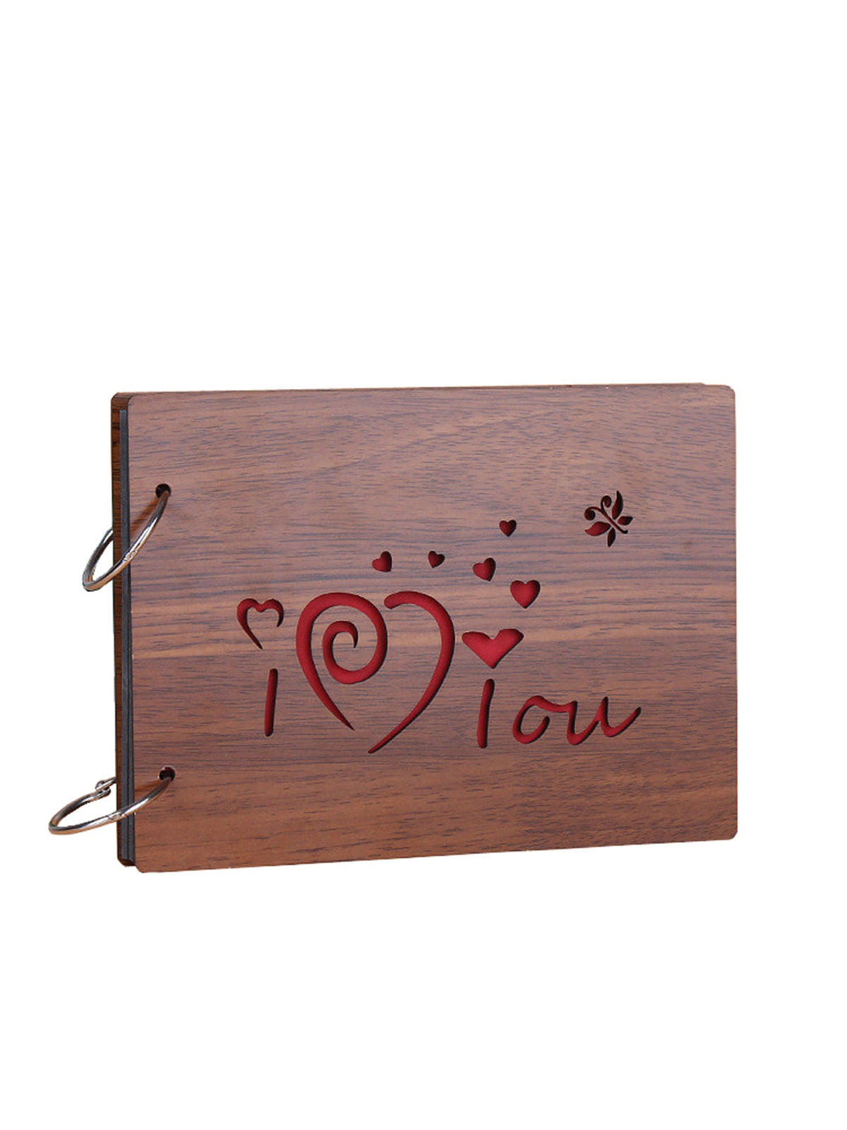 Wooden 'I Love You' Photo Album For Gifting & Memories