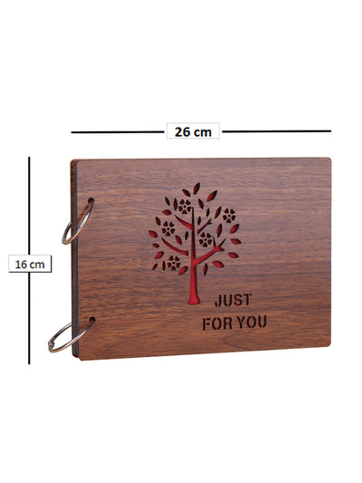 Wooden 'Just For You' Photo Album For Gifting & Memories