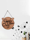 Good Vibes Only Round with Ear Wooden Wall Hanging