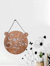 Good Vibes Only Round with Ear Wooden Wall Hanging