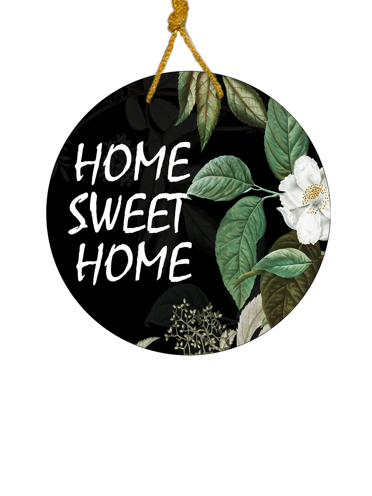 Home Sweet Home Round Wooden Wall Hanging