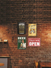 Bar Themed 4 Poster Wooden Wall Hanging